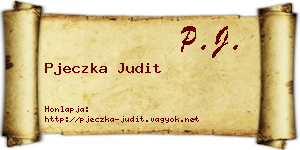 Pjeczka Judit névjegykártya